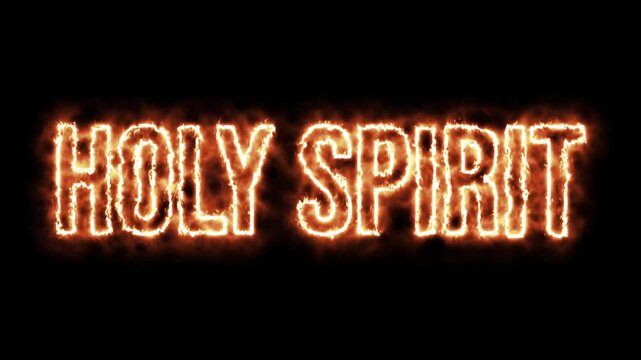 Pentecost Sunday Typography Animation