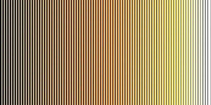 Vertical lines create a gradient effect transitioning from dark to golden yellow stripes pattern