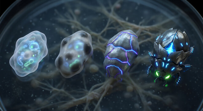 Evolution of Synthetic Biology Cell Into Futuristic Robotic Beetle