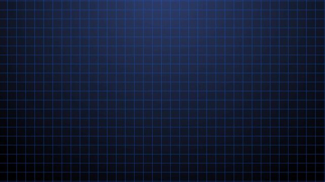 Animation of blue squares with white markers over grid background