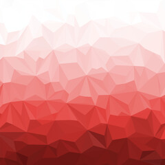 Fototapeta premium Abstract geometric polygonal background with white and red gradient for your design. Eps 10