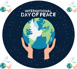 Fototapeta premium international day of peace is celebrated every year on 21 september