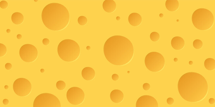 Seamless vector background of cheese. cheese pattern