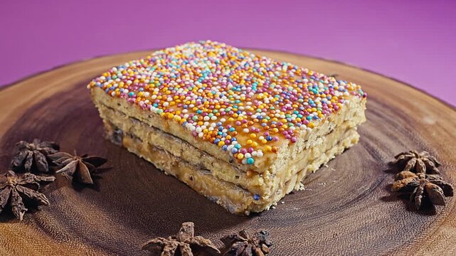 Traditional Peruvian Turron de Do&ntilde;a Pepa Dessert.