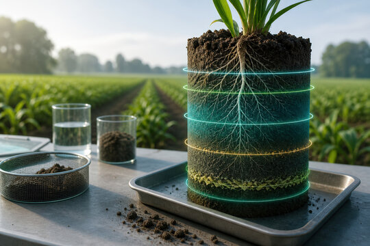 Soil Health Hologram for Regenerative Agriculture and Nutrient Monitoring