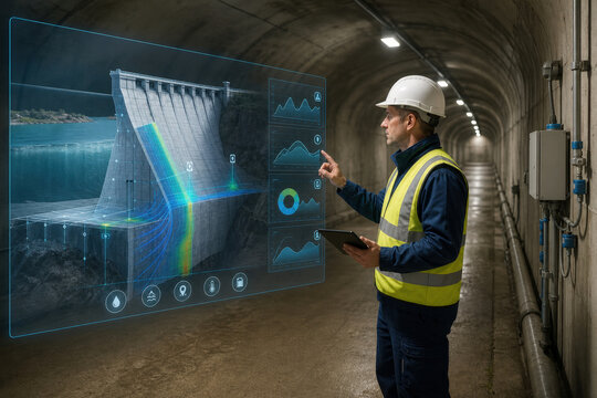 Dam Instrumentation Hologram for Structural Safety and Reservoir Monitoring