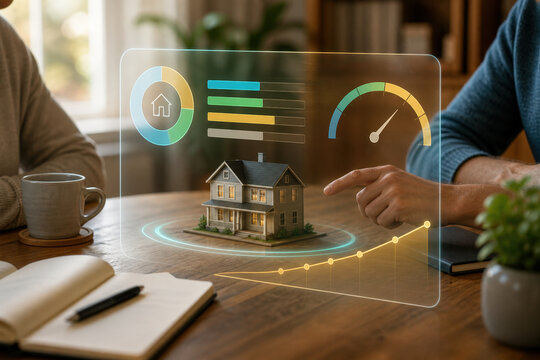 Clean Mortgage Dashboard for Home Loan Affordability and Repayment Planning
