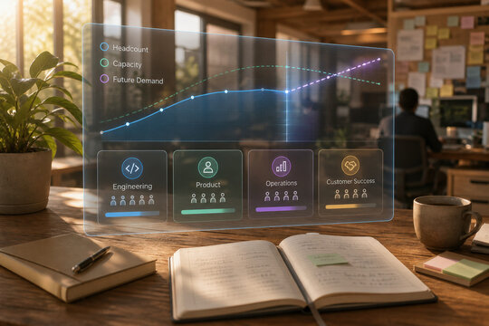Clean Workforce Planning Dashboard for Staffing Capacity and Skills Forecasting