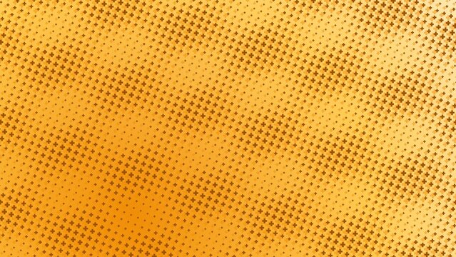 Vintage halftone pattern background, yellow pop art texture, retro comic book style gradient, vibrant orange dotted backdrop