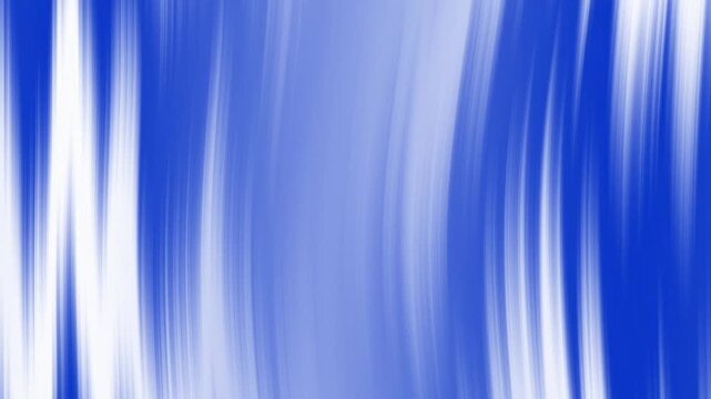 Abstract blue and white fluid liquid gradient wavy lines motion background with smooth flowing streaks looping