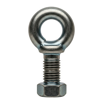 Stainless steel eye bolt with hexagonal nut
