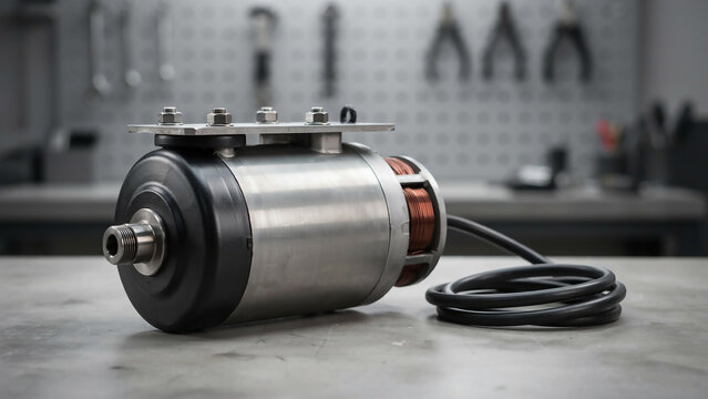 Industrial rotary encoder with copper windings and cable