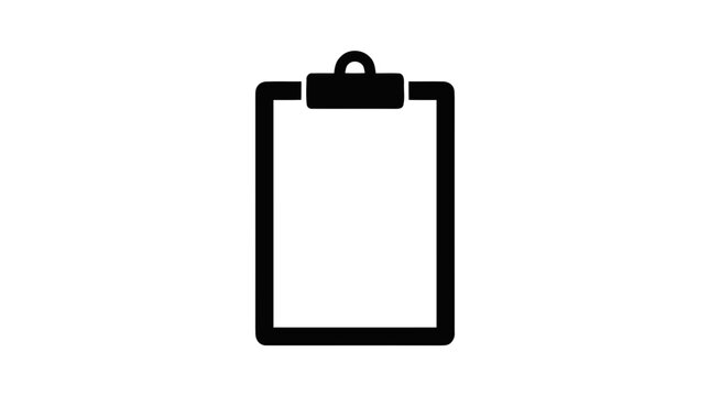 Vector illustration of clipboard icon on a transparent background
