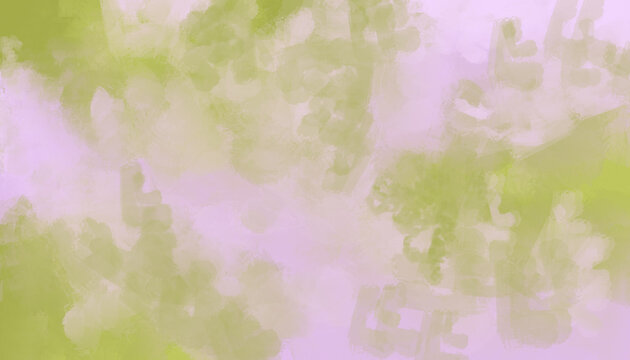 Soft watercolor texture blending pastel pink and lime green artistic brush strokes, tie-dye background