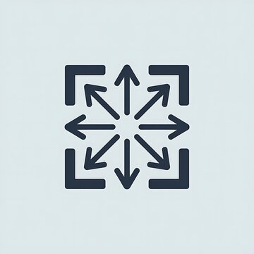 Expansion icon with arrows pointing in multiple directions
