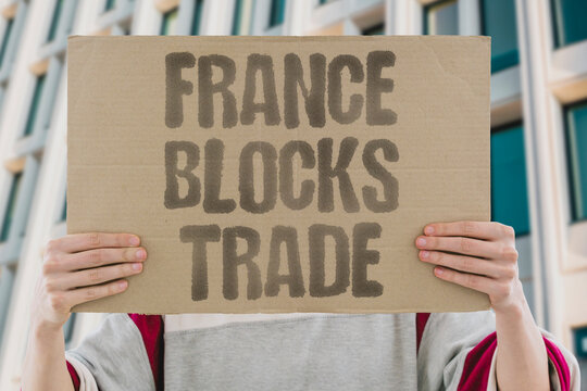 "France blocks trade" European nation imposes economic measures in Middle East. DIPLOMACY. SANCTIONS. COMMERCE. RELATIONS. POLICY.