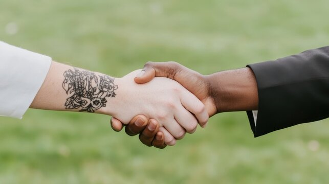 Diversity in Partnership: Hands Joined Together Embracing Unity and Collaboration in Modern Relationships