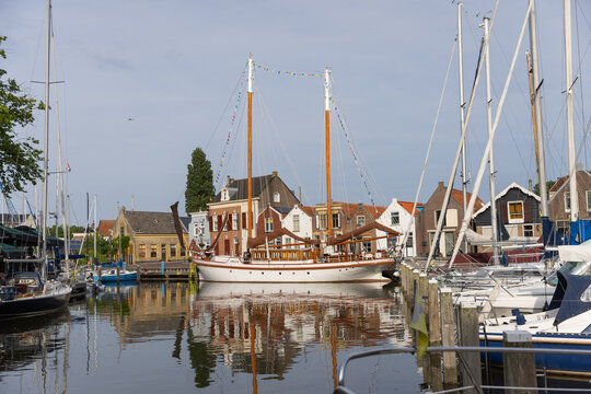 boats in the harbor
