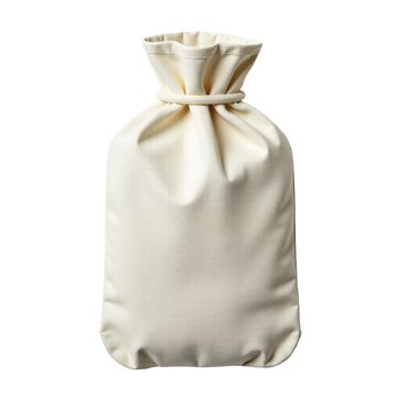 A simple bag with a drawstring closure on a clean white background, great for e-commerce or travel use