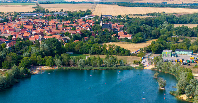 Ditfurter See Landkreis Harz Luftbild