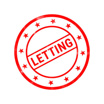 Red lawful rubber stamp on white background, circular grunge seal with stars, legal compliance and justice concept