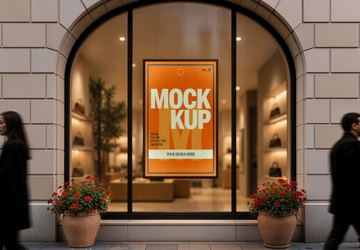 Arched Boutique Evening Glow Mockup
