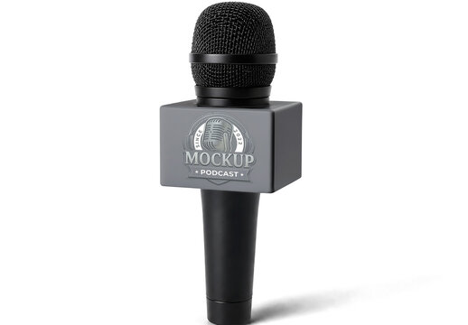 Microphone Flag Contrast Mockup