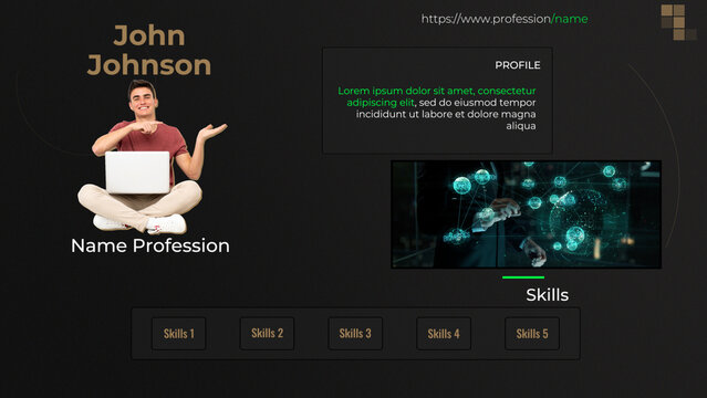 Minimal Stylish Designer Profile