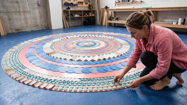 A Roommate Creates a Circular Materials Artwork
