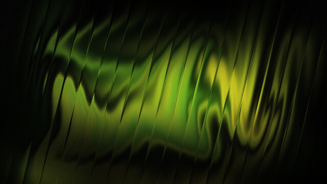 Lime Green Glow Wave Abstract Background