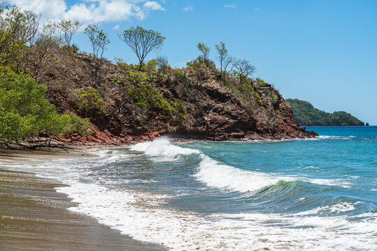 View of Playa Brasilito, a spacious beach to go to the amazing Playa Conchal (Guanacaste, Costa Rica).
