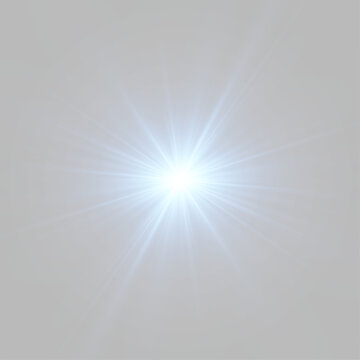 Bright starlight flare with magical glow and shimmering illumination.