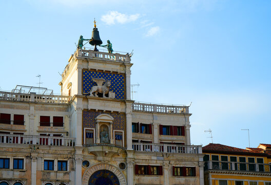 Venice, Clock tower, San Marco square early renaissance building