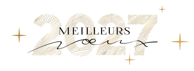 Naklejka premium MEILLEURS VOEUX 2027