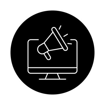 Digital Marketing Icon, Digital Marketing Strategy for Online Advertising, SEO and Customer Engagement, Modern Digital Marketing Campaign for Brand Awareness, Lead Generation and Business Growth