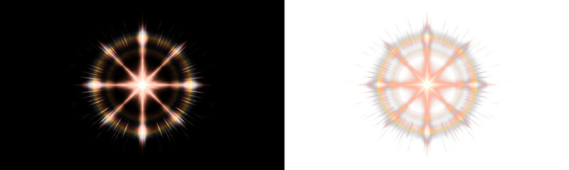 This PNG file features a glowing cosmic star burst with transparent background. Ideal for space themes, magic effects, and digital art designs. © Kyrylo