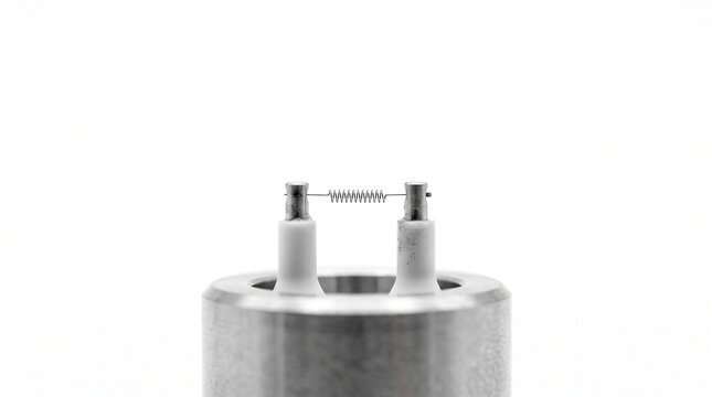 Pirani vacuum gauge sensing element. Microscopic tungsten filament suspended between micro-machined ceramic posts. Pressure measurement hardware for lyophilization systems.
