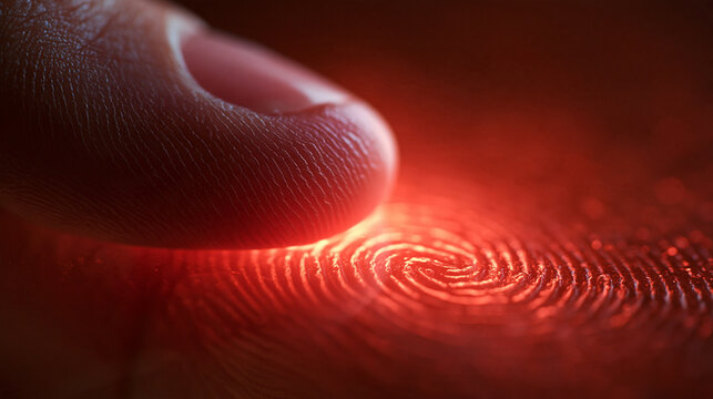 Fingertip Pressing Biometric Fingerprint Scanner for Security Access