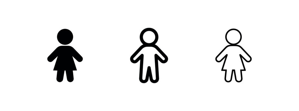 People and gender profile icons