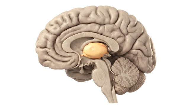 Thalamus Anatomy in Human Brain