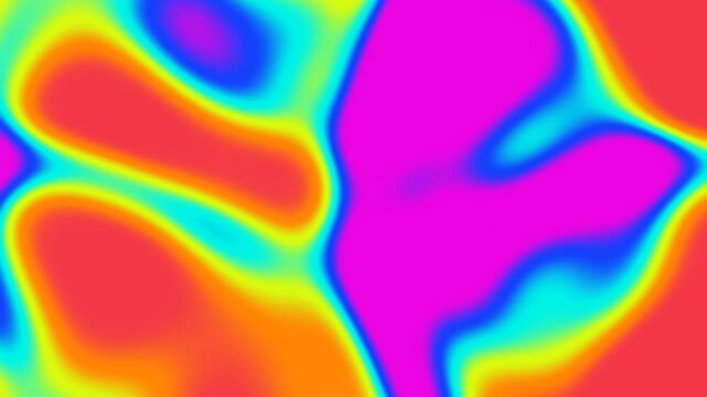 Vibrant Thermal Heat Map Abstract Motion Background for Creative Video Editing