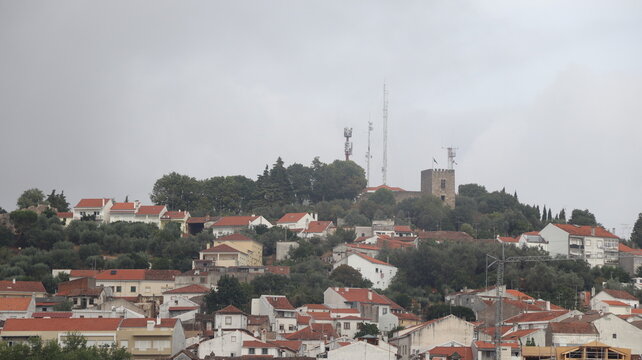 CASTELO BRANCO, PORTUGAL - AUGUST 22, 2026: General view of Castelo Branco city in the Beira Baixa region of central Portugal