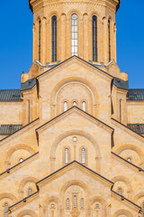 The Holy Trinity Cathedral of Tbilisi commonly known as Sameba is the main cathedral of the Georgian Orthodox Church located in Tbilisi, the capital of Georgia. The Holy Trinity Cathedral of Tbilisi.  © Rechitan Sorin