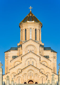 The Holy Trinity Cathedral of Tbilisi commonly known as Sameba is the main cathedral of the Georgian Orthodox Church located in Tbilisi, the capital of Georgia. The Holy Trinity Cathedral of Tbilisi.