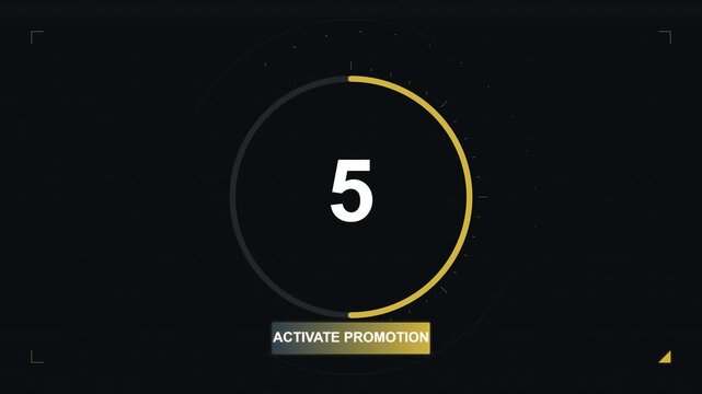 Digital countdown timer for mega sale and promotions