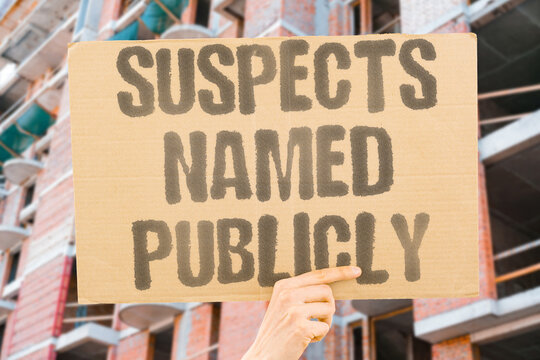 "Suspects Named Publicly" Intelligence officials release identities of detained individuals. IDENTIFICATION. DISCLOSURE. SUSPECTS.