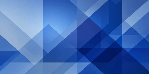 Fototapeta premium Abstract blue geometric background featuring overlapping transparent triangular shapes and light gradients low poly abstract geometric background triangles polygons minimalist illustration