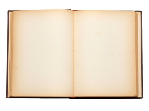 An old book with blank pages