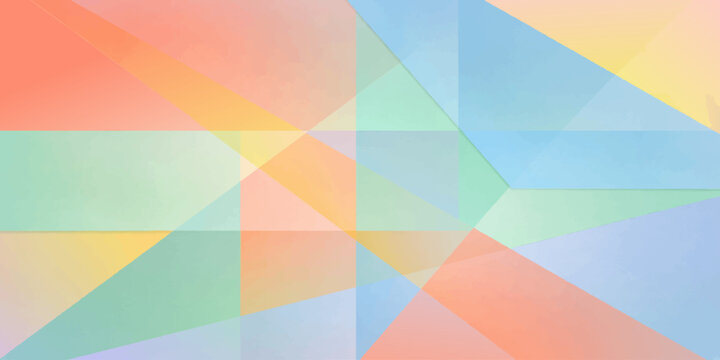 Abstract bright pastel geometric background with overlapping transparent triangles and warm light tones abstract background geometric triangle backdrop illustration creative composition