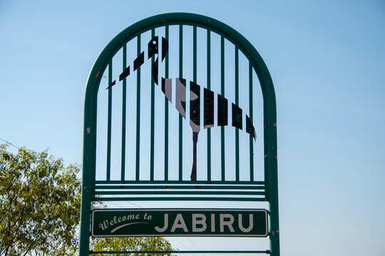 Jabiru Township Welcome Sign in Northern Territory - Australia